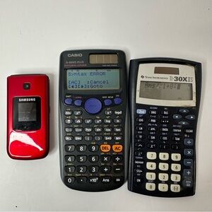Texas Instruments TI-30XIIS Casio fx-300ES Plus Claculatoes